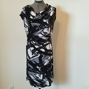 Michael Kors Black and White Dress Small